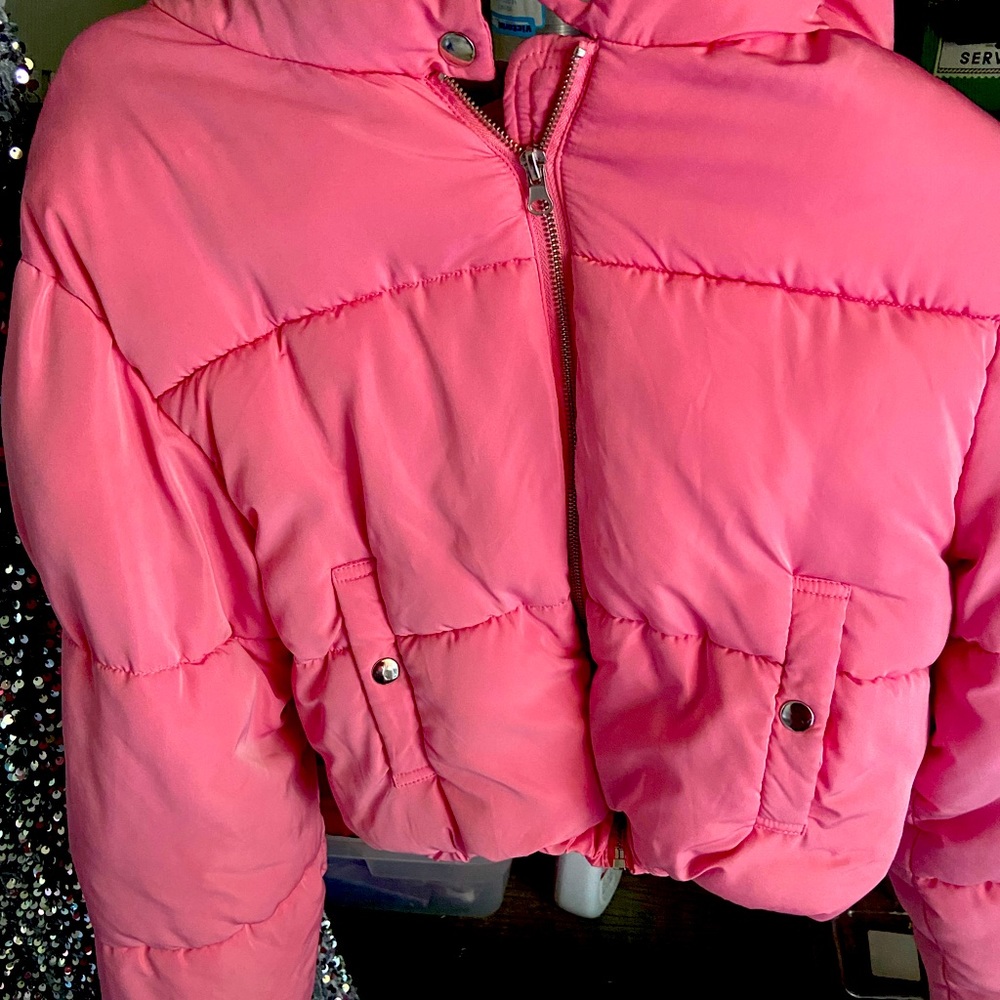 Pink crop puffer